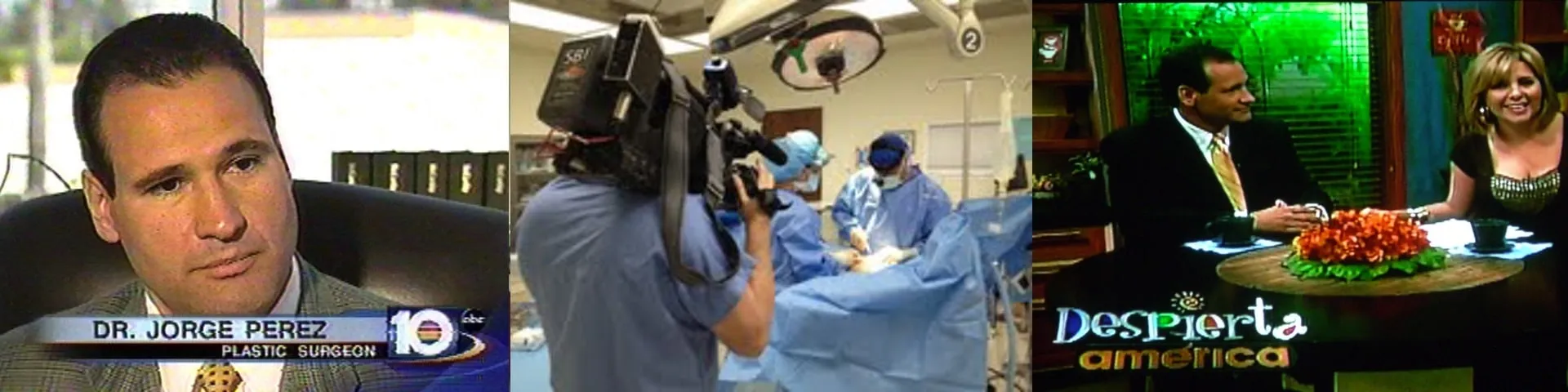 Dr. Perez interviewed on NBC 10 and Despierta América, and filming in the operating room